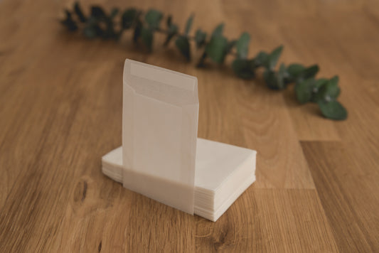 Glassine Bag | 68 x 92mm | Peel and Seal Single Sample