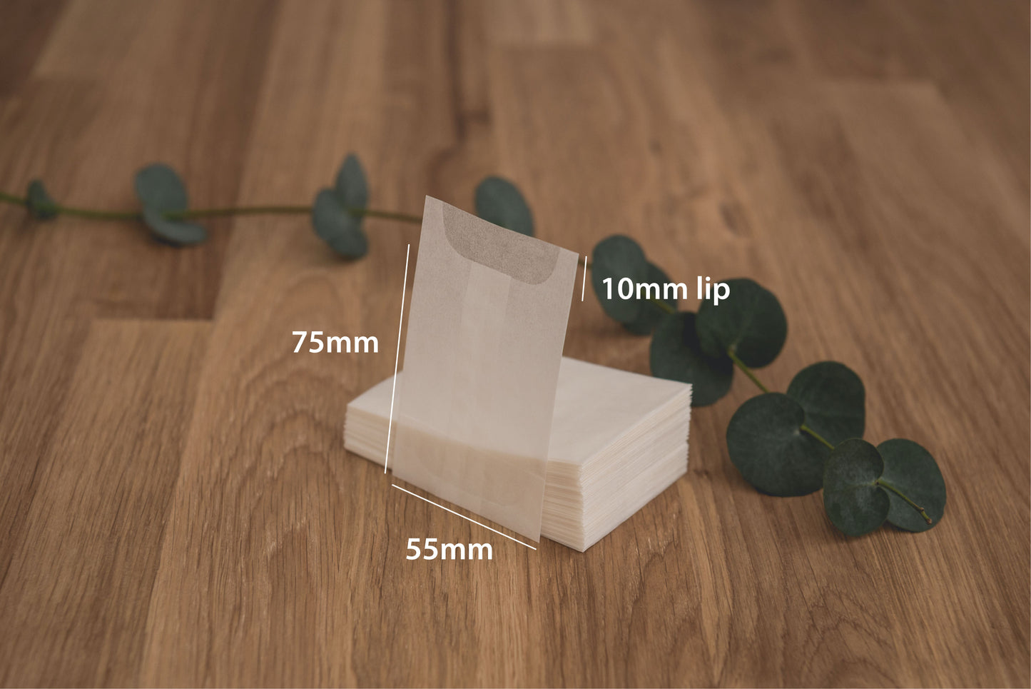 Glassine Bag | 55 x 75mm | Open Top
