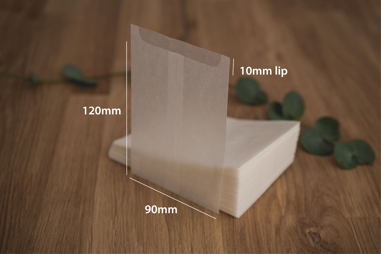 Glassine Bag | 90 x 120mm | Open Top