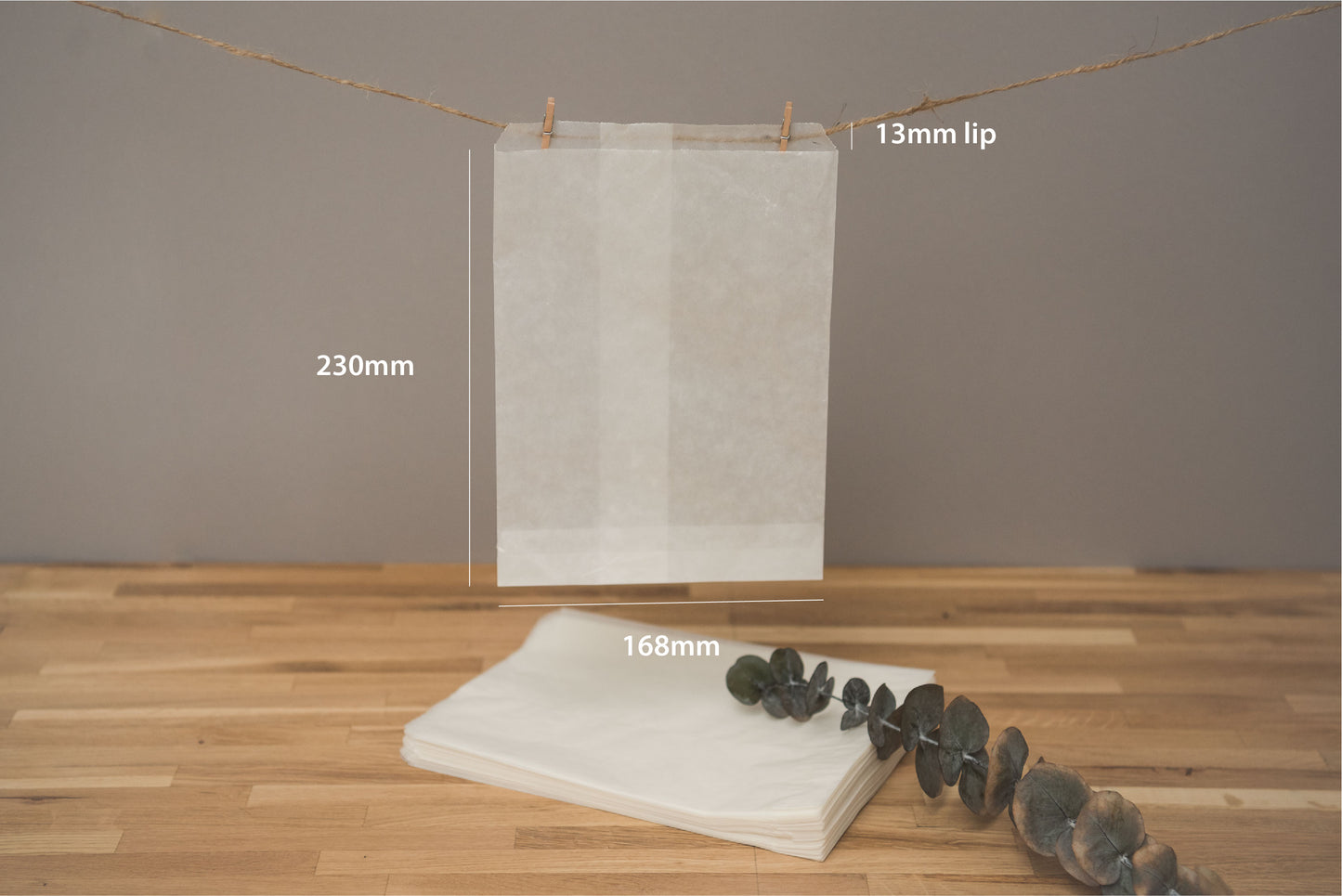 Glassine Bag | 168 x 230mm (C5) | Open Top