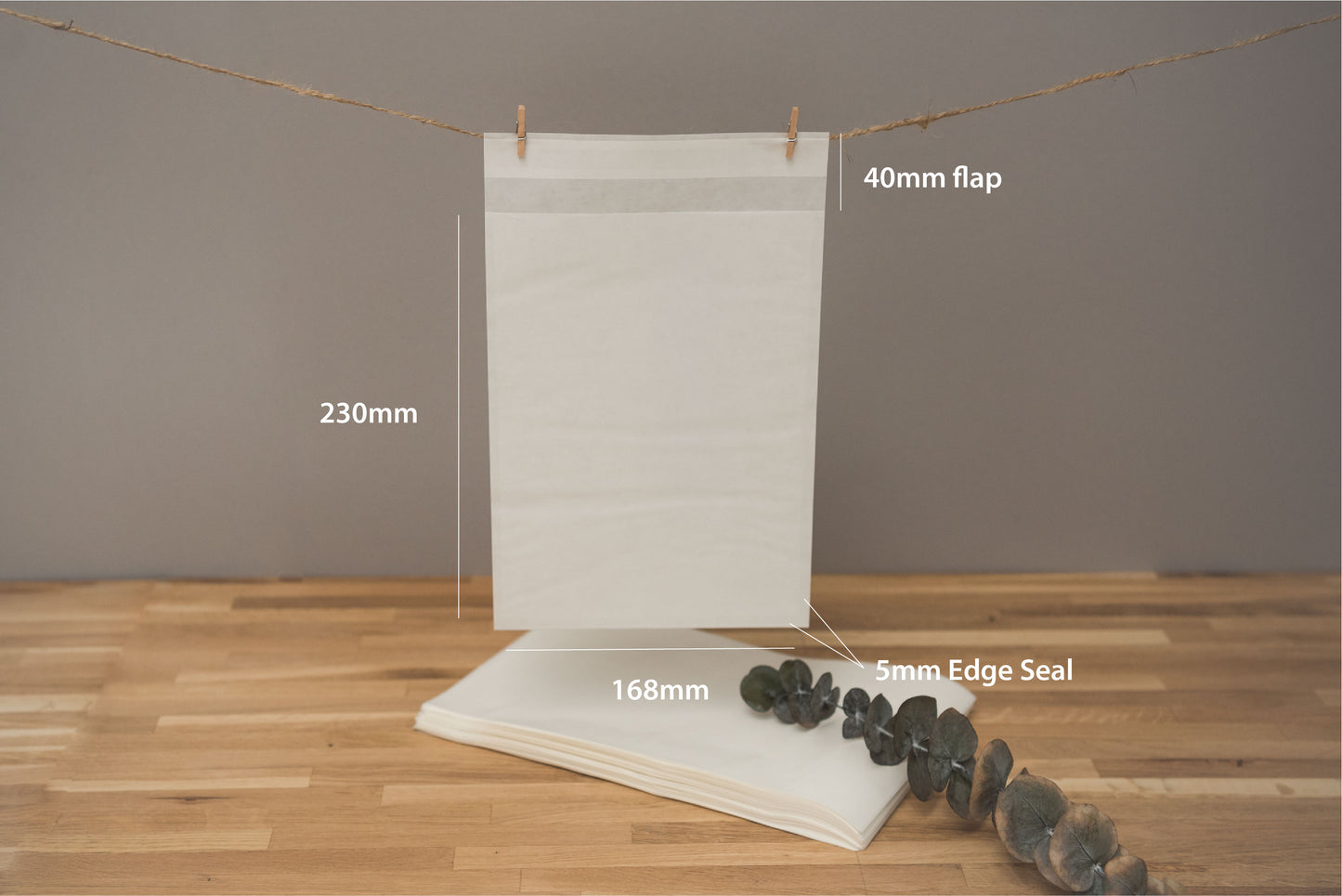 Glassine Bag | 168 x 230mm (C5) | Peel and Seal