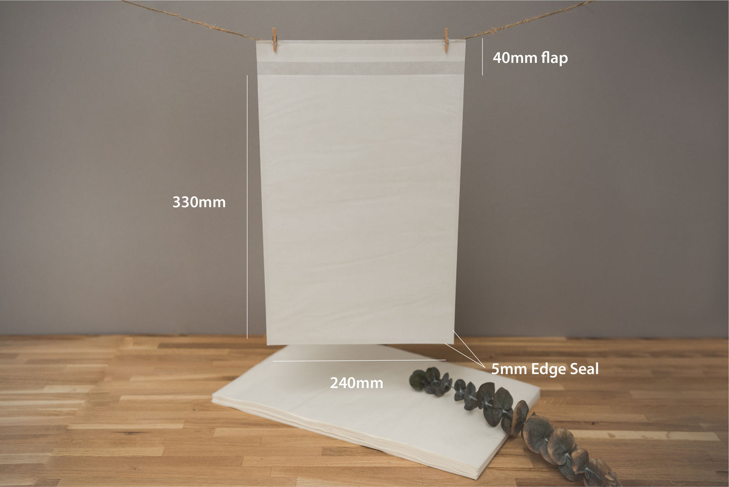 Glassine Bag | 240 x 330mm (C4) | Peel and Seal