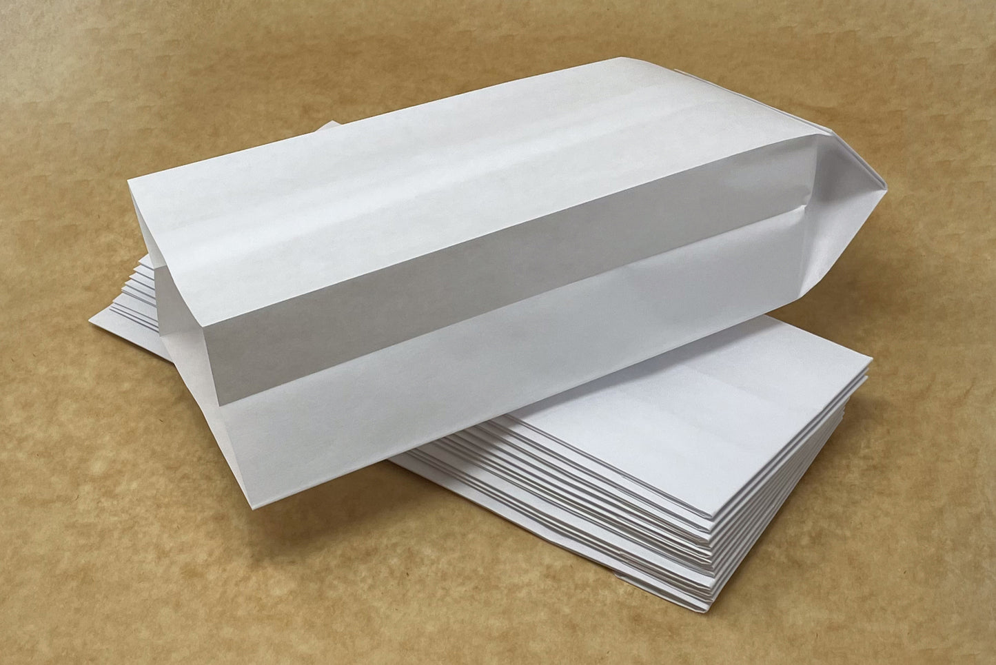 Kraft Paper PE Bag | 260 x 100 x 65mm | Heat-Sealable
